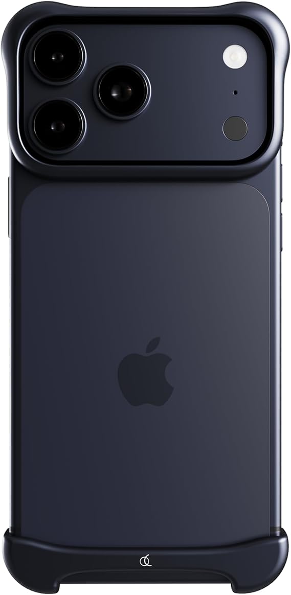 Arc Pulse Compatible with iPhone 17 Pro Case (2025) Minimalist Protection Shock Absorption Aviation Grade Aluminum + Elastomer Inserts Easy Installation 6.3 Inch