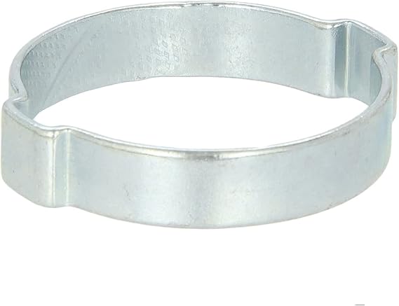 Oetiker Double Ear Clamps - 1/2" (13mm) Size, Zinc-Plated Steel Hose Clamp - Pack of 100