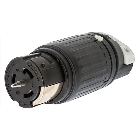Hubbell CS8364C Locking Connector, 50 amp, 3 Phase 250V, 3 Pole 4 Wire