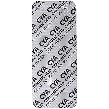 Lamotte- Cyanuric Acid Test Tablets Instrument Grade Strip of 10 Tabs