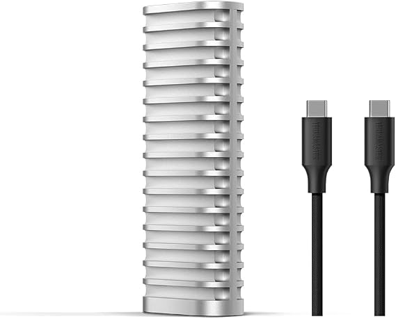 TERRAMASTER D1 SSD M.2 NVMe SSD Enclosure, USB 3.2 10Gbps Type-C (Diskless)