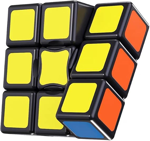 Cuberspeed 1x3x3 Floopy Cube Black with Titles 1x3x3 Speed Cube stickerless Puzzle