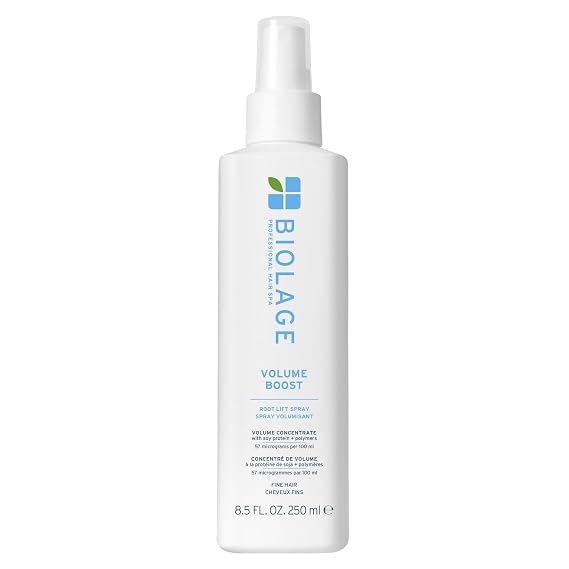 Biolage Volume Boost Volumizing Spray For Fine Hair, 8.4 oz | Adds Bounce, Movement & Fullness, Root Lift Spray for Fine Hair, Soy Protein & Polymers, Paraben-Free & Vegan