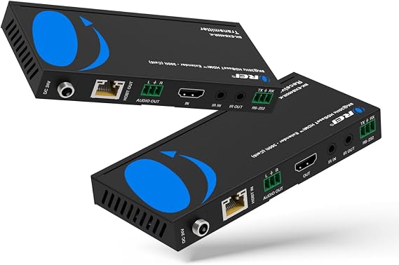 OREI 8K@30Hz HDMI Extender Balun HDBaseT 300ft - VRR, HDR, CEC, IR, RS-232