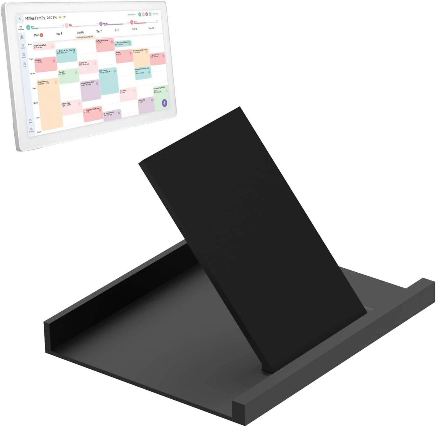 Freestanding Desk Mount Compatible with Skylight Calendar Max 27 Inch, Stable Desktop Holder & Base, Alternative to Wall Mount, Stable Holder for Digital Calendar Display, Black