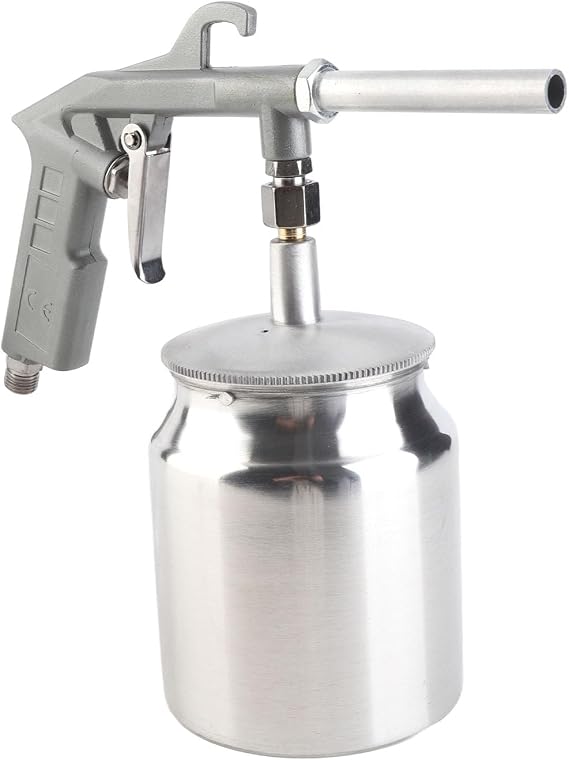 Small Sandblaster Portable Sand Blasting Gun Tool Set for Spraying Cleaning, Lightweight Design, for Glass Sanding, 320-420L/min Air Consumption