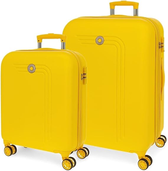 Movom Riga Yellow Hardside Luggage Set 55-70cm