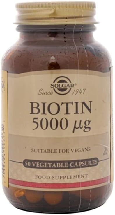 Solgar Biotin 5000 Mcg 50 Capsules