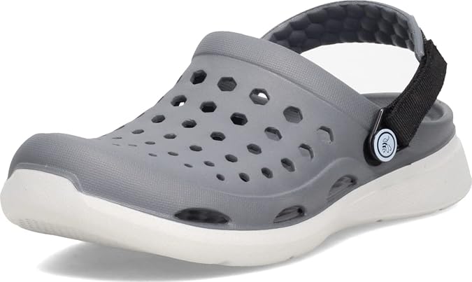 Joybees Modern Clog - Unisex - Comfy Clog with Charcoal/Light Grey - Womens 7