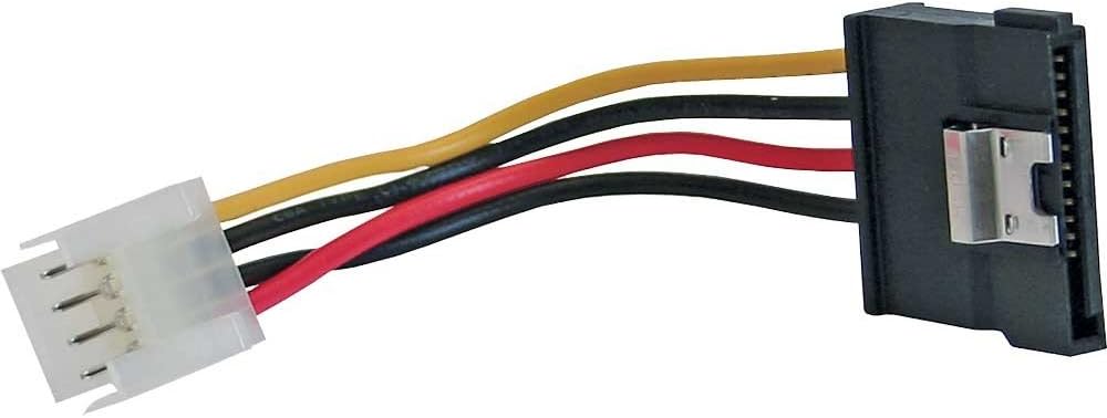 InLine 29660B SATA Power Adapter Cable 1x 8.89 cm 3.5 Inch Female to 15-Pin SATA Male with Flap 0.15 m