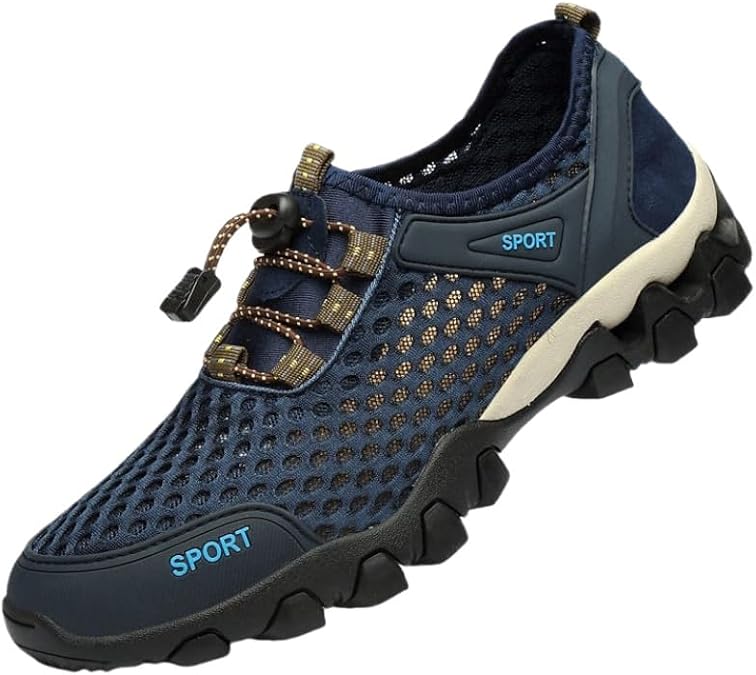 Men's Summer Sandals for Outdoor Sports Hiking Shoes Breathable Hollow Shoes for Water Activities