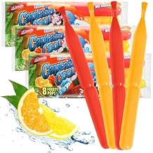 Captain Cool Freeze Pops, Lime and Orange Flavored Ice Pops Bulk Variety Pack, Colorful and Fun Popsicles for All Ages, Perfect for Events and Gatherings, Frozen Pops Loved by Kids