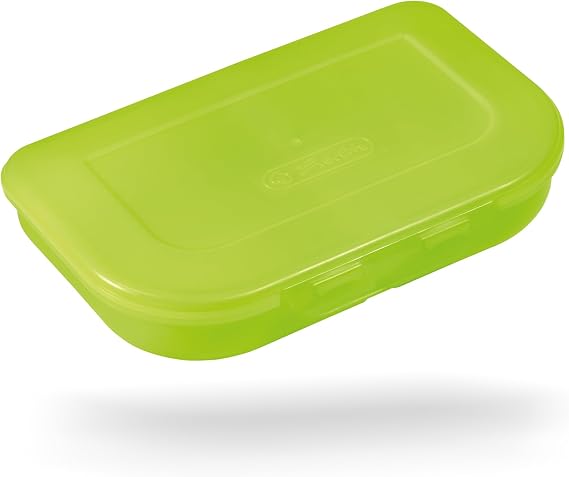 Herlitz 11415296 Lunch Box, Green, S, Green, Green, Small, Green