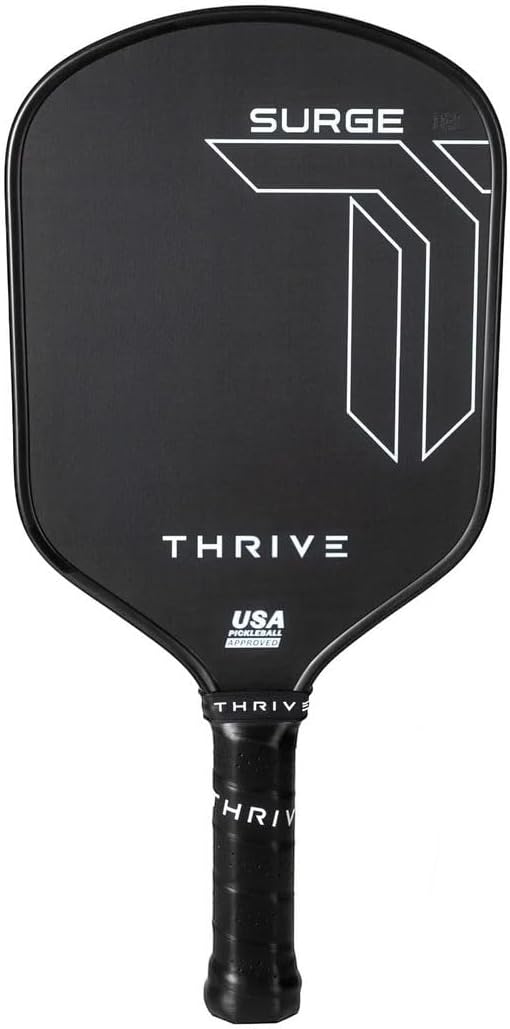 Thrive Surge 16mm T-700 Carbon Fiber All Court Thermoformed Custom Weighted Pickleball Paddle Includes Custom Lead Weighting System (Swing Weights: 115-117) (USA Pickleball Approved)