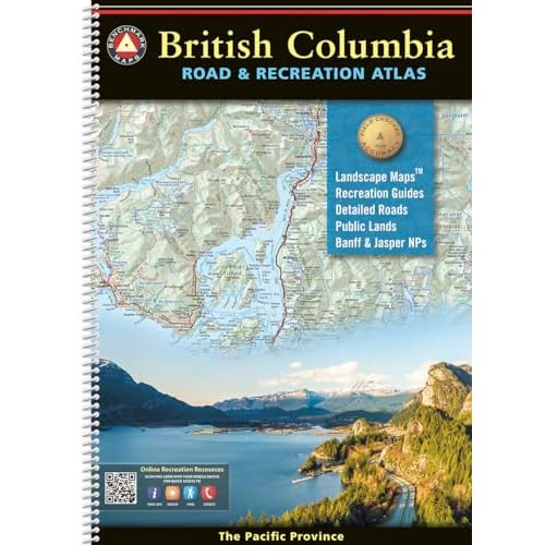 British Columbia Road & Recreation Atlas - 1st Edition, 2024 Benchmark Road & Recreation Atlases Spiral-bound January 1, 2024