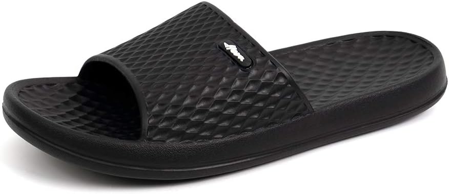 FUNKYMONKEY Women's Shower Slides, Lightweight Quick-Dry EVA Slippers