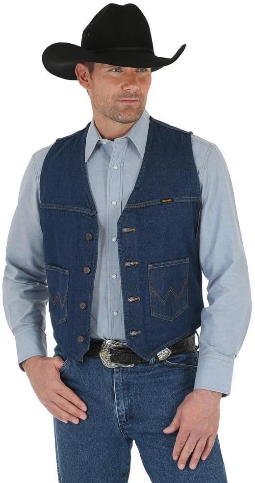 Wrangler Men's Unlined Denim Vest
