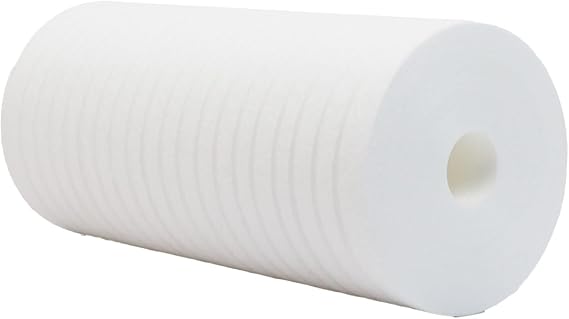 Neo-Pure MBG-45098-05 Polypropylene Sediment Depth Filter, 4.5 x 9-7/8 inches, 5 Micron, White