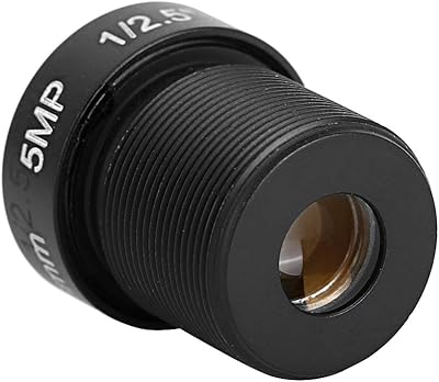 ZJchao Surveillance Security Camera CCTV Lens 90 Degree Wide Angle 5MP High Definition for Monitoring Security Night Conditions