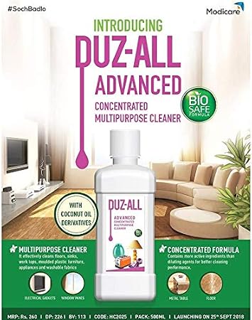 MODICARE DUZ -ALL ADVANCED CONCENTRATED MULTI PURPOSE cleanser