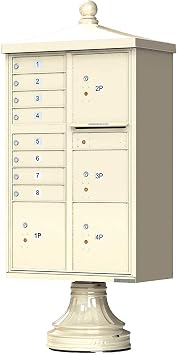 Florence Vital CBU w/Vogue Traditional Accessories, 8 Mailboxes & 4 Parcel Lockers, Sandstone
