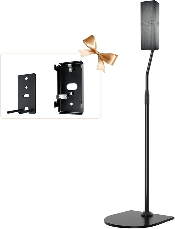 Height Adjustable Stand for Bose Speaker Stands, with Slideconnect Bracket, for Bose Surround Speakers, Surround 700, OmniJewel Lifestyle 650, CineMate GS Series II, for OmniJewel Floor Stand