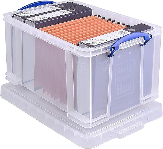 Really Useful Box Storage Box 48C 402 x 315 x 610 mm Transparent Polypropylene 48 Litres