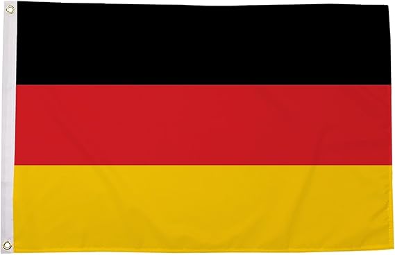 Germany Flag 5ft x 3ft (150cm x 90cm) - German National Flag for Garden Display, Weather Resistant Polyester Outdoor Flag, European Country Banner