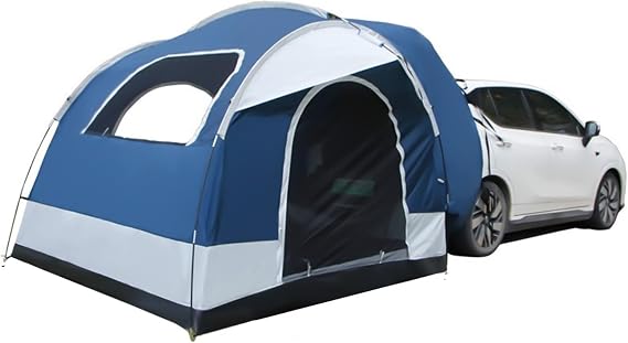 SUV Tent with Rainfly, Waterproof Car Tents Attachment for Camping SUV Tailgate Tent for Outdoor Universal Fit Camping Truck Tents for SUV Van, Hatchback, Pickup 8'W x 8'L x 6.5'H