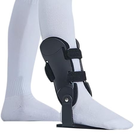 ASO Ankle Brace, AFO Foot Drop Brace, Rigid Support, Adjustable, Hinged Ankle Stabilizer for Sprains, Volleyball, Basketball, Tennis, Sports Injury, Paresis, Stroke, Tendonitis, Hemipleg (L Right)