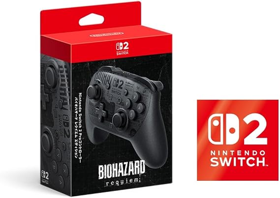 任天堂純正品Nintendo Switch 2 Proコントローラー バイオハザード レクイエム エディション 特典 Nintendo Switch 2 ロゴデザインステッカー 同梱