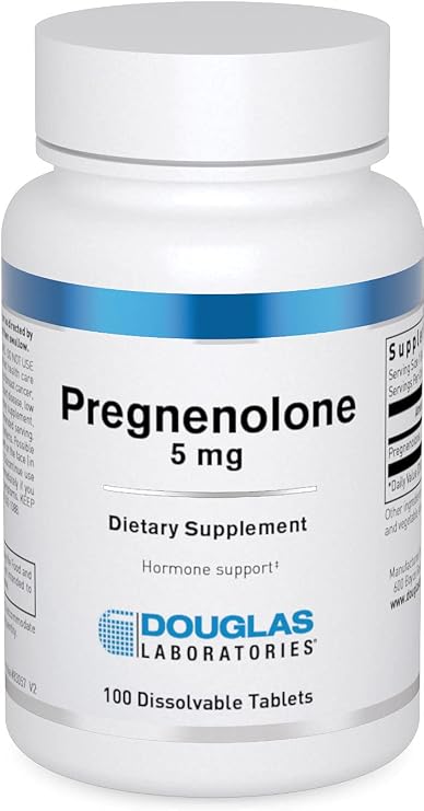 Douglas Laboratories Pregnenolone, 5 mg | Pregnenolone 5 mg Supplement for Brain, Ovaries, Liver, and Hormone Balance Support*