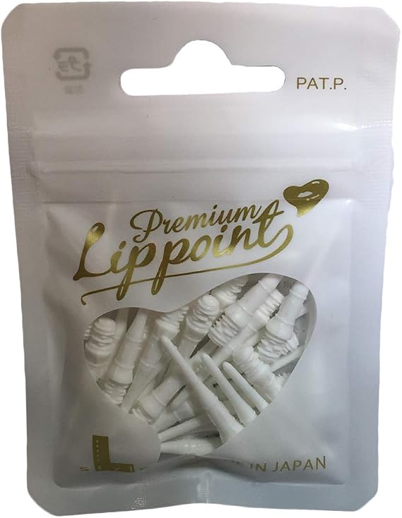 L STYLE Premium Lip Point Tips 2BA White 30-Piece Set