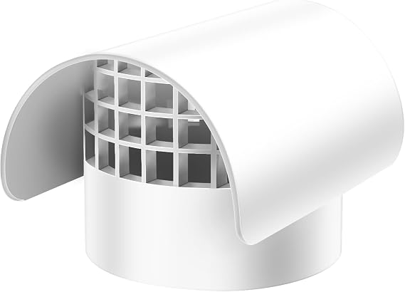 3" Radon Vent Cap for Schedule 40, 3 inch PVC Vent Cap, Roof Vent Cover,