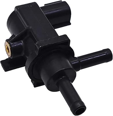 Vacuum Switch Valve, High Temperature Resistant Valve Vacuum Switch, 2 Pin Plug and Play Modification Parts 90910-12259 90910-12272, Compatible with Corolla Highlander Sienna Avalon Black