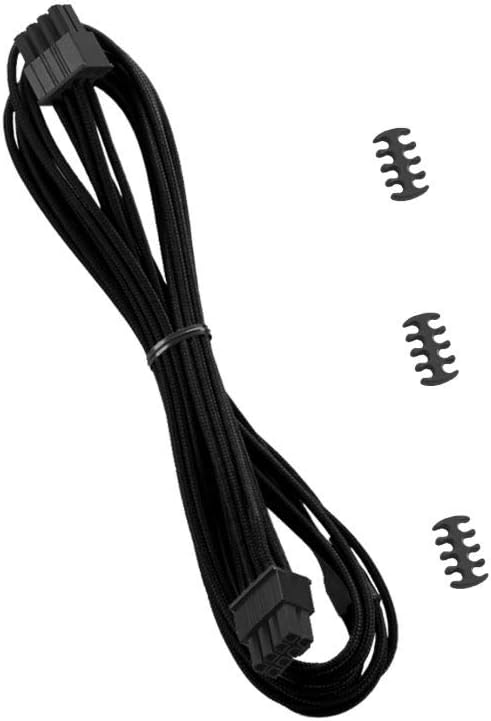 CableMod RT-Series Classic ModFlex Sleeved 8-pin PCI-e Cable for ASUS/Seasonic/Phanteks Revolt (Black, 60cm)