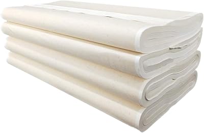 Namzi Chinese Japanese Calligraphy Xuan Paper, Rice Paper Calligraphy Paper for Calligraphy Brush Ink Writing, Painting Without Grids 100 SheetsBag,13.6  27.1in, Ripe Xuan