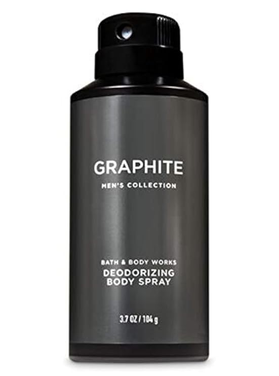 Bath & Body Works Graphite Men's Deodorizing Body Spray, 3.7 Fl Oz