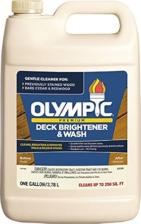 Olympic Stain Premium Deck Brightener & Wash, 1 Gallon