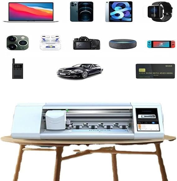 Screen Protector Cutting Machine, Fully Automatic Hydrogel Film Cutter, HD Touch Screen, Accurate Positioning,for DIY Any Size Mobile Phone Film