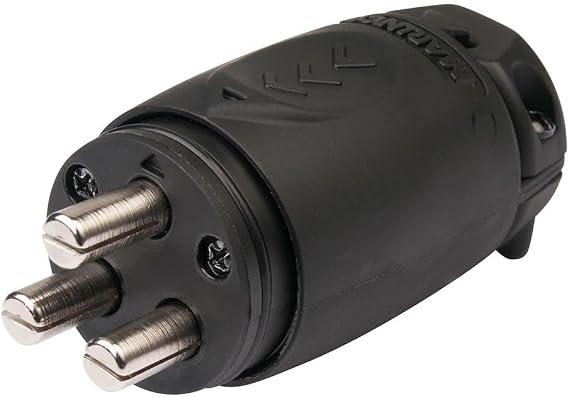 Marinco 12VBPS3 70A 3-Wire Trolling Motor Plug