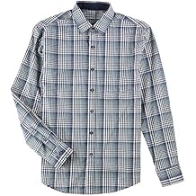 Tasso Elba Mens Plaid Ls Button Up Shirt