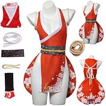 Mai Shiranui Cosplay Costume Red Uniform Skirt Outfit for Women