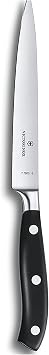 Victorinox Grand Maitre 8" Forged Carving Knife with Straight Edge - Dishwasher Safe, Black