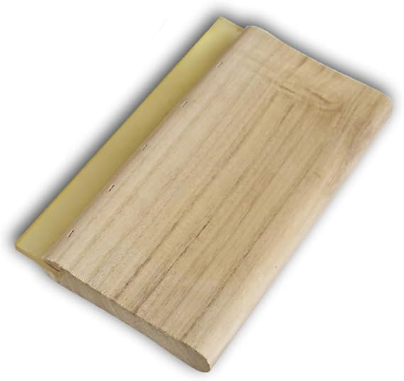 TECHTONGDA 15cm(6'')65 Durometer Width of Handle Silk Screen Printing Squeegee Screen Printing Material Handle Woden Squeegee