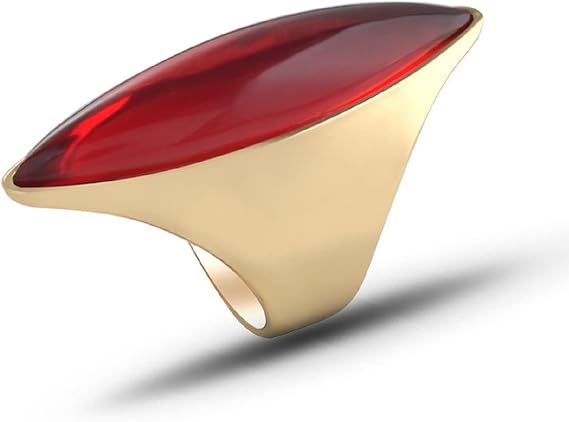 ChenFeng Created Vintage Ruby Lady Ring Delicate Ring 925 Silver Vintage Tribal Gipsy Boho Look (9)