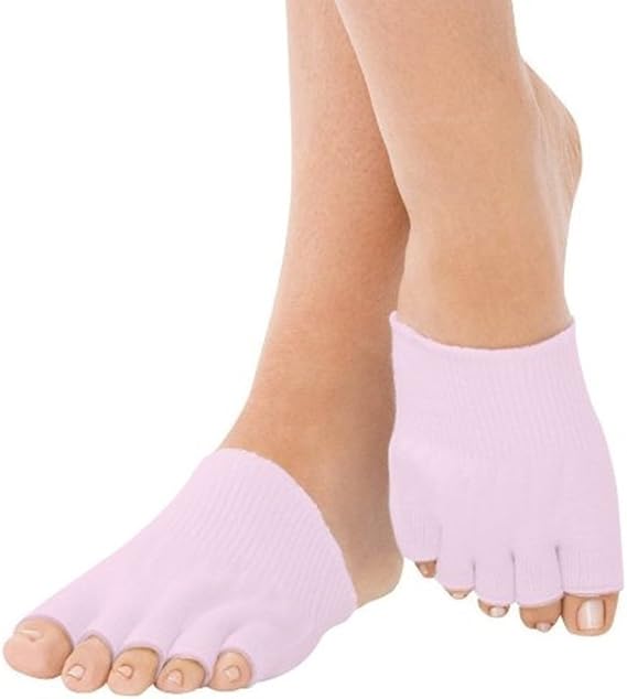 Toe Gel-Lined Compression Socks (1 Pair) Toes Alignment Separator Spacer Stretcher