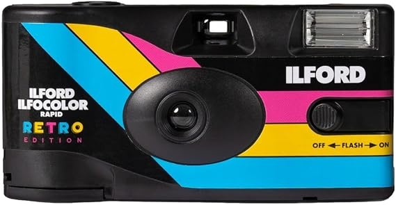 Ilford Ilfocolor Rapid Retro Single Use Camera Lens Kit (Black)