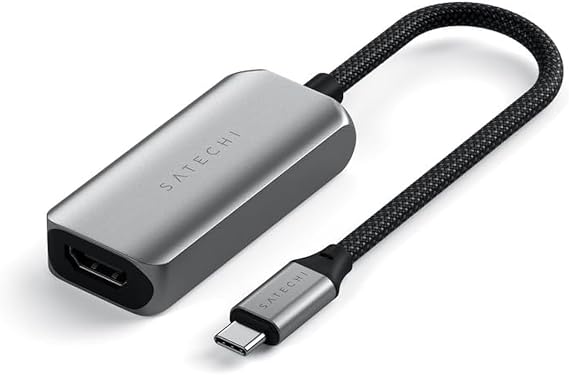 Satechi USB-C to HDMI 2.1 Adapter, 8K/60Hz & 4K/120Hz, HDR Support | HDR support compatible with Thunderbolt 3/4, MacBook, iPad and iPhone