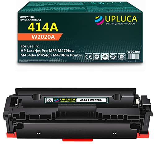 414A W2020A with Chip Black Toner Cartridge Replacement for 414A Toner Cartridge for HP Laserjet Pro MFP M479fdw M454dw M454dn M479fdn Printer - 2400 Pages. 1Pack- Black